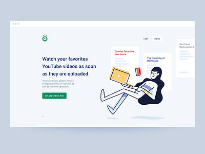 Exploration: Header for Beholddy alerts branding hero homepage illustration interface landing page ui