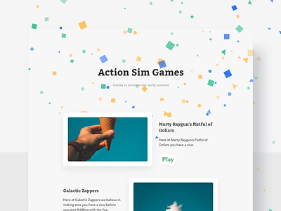 Landing Page adobe xd card game gray grey landing page minimal web website white xd