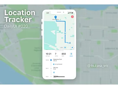 DailyUI#020 "Location Tracker" app dailyui dailyui 020 dailyui challenge dailyuichallenge gps location tracker map navigation sketch traffic ui ux