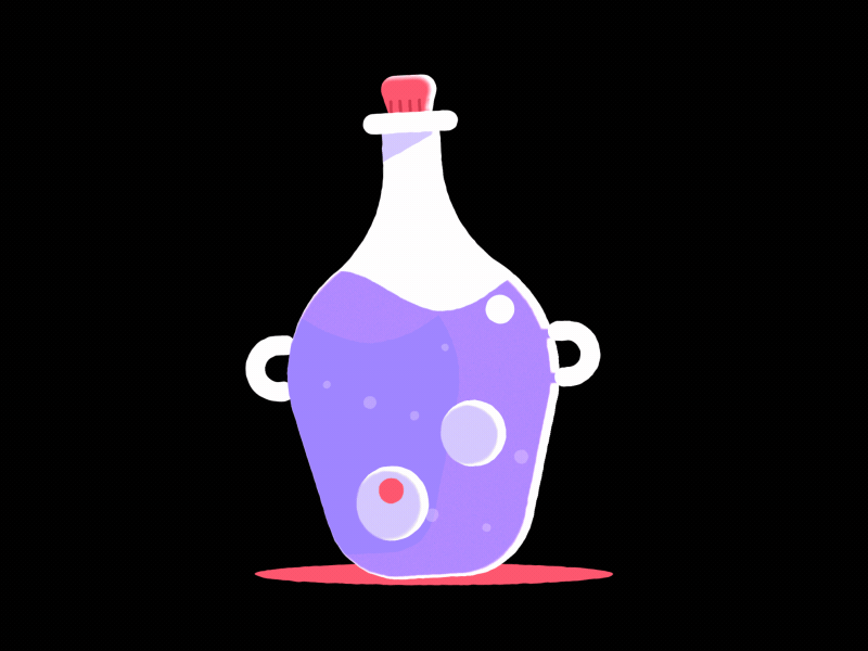 Potion in Motion gif gif animation halloween illustraion loop spooky