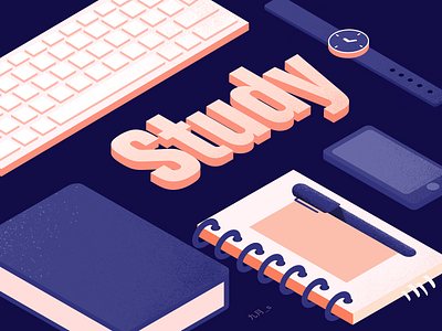 study 2.5d illustration