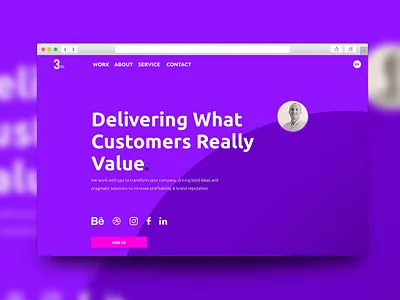 New Landing Page for our Brand Agency branding clean landing page flat graphic design landing page logo logo design purple responsive web website