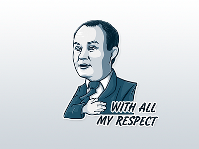 Sticker art illustration telegram портрет стикер
