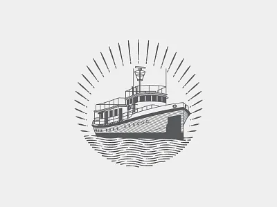 Yacht engraving illustration illustrator line engraving monochrome vector vector729 yacht