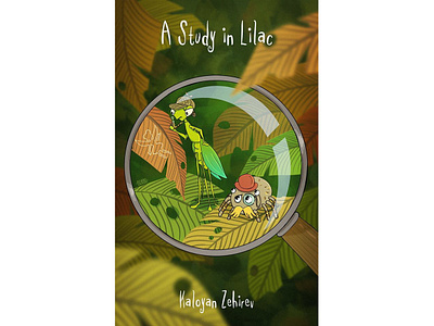 A study in Lilac book art book cover design character character design design digital art digital drawing digital illustration drawing graphic design illustration painting