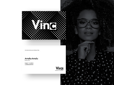 Vinc Business Card Design branding business card business card design corporate corporate branding corporate business card design graphics design vinc