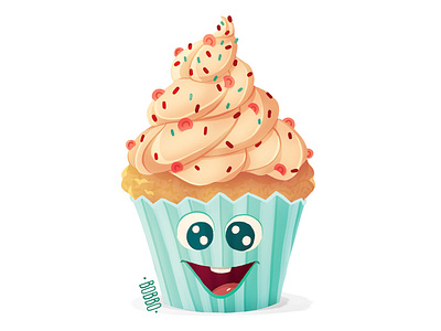 Cupcake branding character character design cup cake cute art digital art digital drawing digital illustration drawing food art food illustration funny funny drawing graphic design illustration muffin painting sticker design vector wacom cintiq