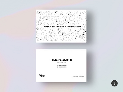 Vinc Business Card Option 2 adebayo adewole baytemgrafx branding business card business card design business card mockup corporate corporate branding corporate business card corporate identity design design graphics deisgn graphics design graphics designer graphicsdesign minimal vinc