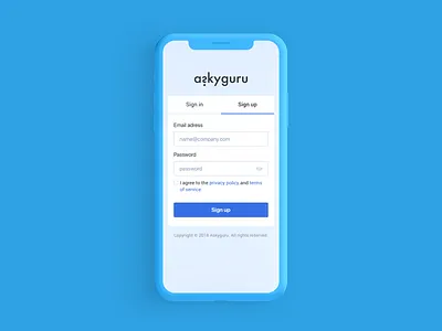 Sign up - Day 001 #dailyui design ui