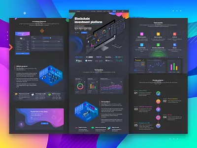Cicotex homepage. Fintech UX Design. banking blockchain chart crypto cyberpunk dark theme design agency extej design agency finance fintech ico illustration investment platform loan payment smart contract user experience design user interface design web design webdesign