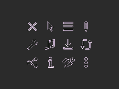 Hand Drawn Icons: Popular Icons and User Interface carbon copy design graphic design icon icon design icons icons8 illustrator outlined plasticine stroke ui design vector