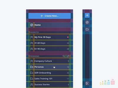 📐 Navigation Spacing 8pt 8pt grid clean collapse component dashboard design guide measure nav navigation ruler simple spacing specs ui ux white space