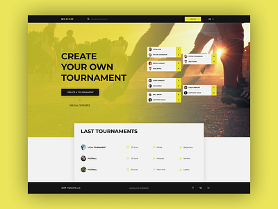 MyScore - Main Page competition main page rank sport tournament ui web website