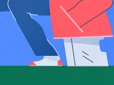 foot__on____ground cartoon color colorful illustration lines shapes
