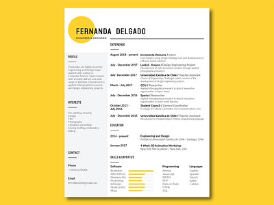 Resume Design cv editorial illustrator resume resume cv resume design