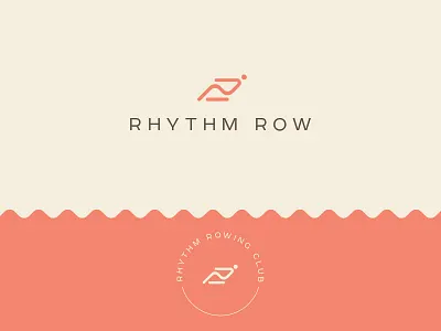 Rhythm Row brand branding branding design design icon logo minimal modern simplify