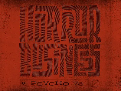 Horror Business halloween misfits punk type