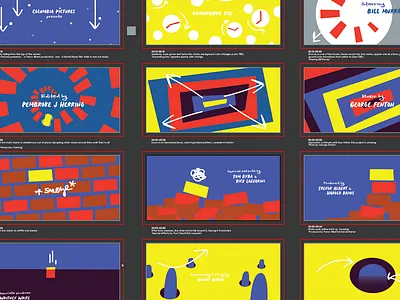 Groundhog Day remade title sequence storyboard concepting design motion design story board title sequence