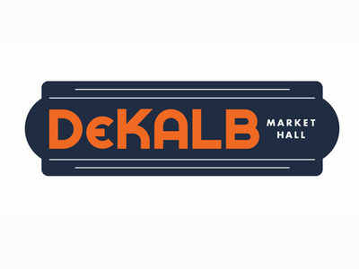 DeKalb Market Hall Logo branding design icon illustration logo typography vector