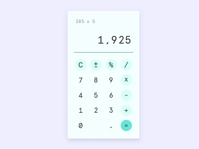 100 Days of UI — Day 4 — Calculator 100 days of ui calculator daily 100 challenge daily ui 004 typography ui