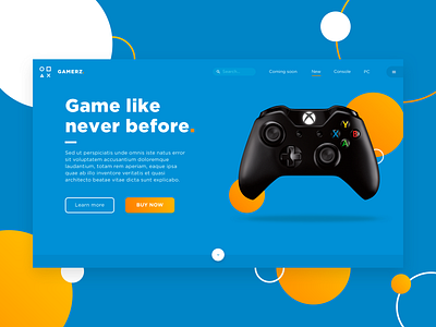 Landing page UI digital design gaming landing page ui material design ui ui deisgn visual design web deisgn