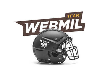 Webmil Helmet american football illustration logo nfl sport sport logo typography