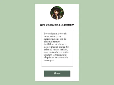 Daily UI Challenge 10 Social Share app design ui ux