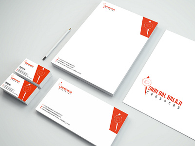 Shri Balaji branding coreldraw identity logo stationary