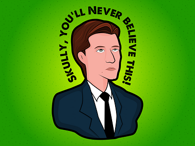 Fox Mulder drawing drawings fox mulder illustration vector x files