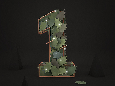 3d Type 3d c4d christmas countdown