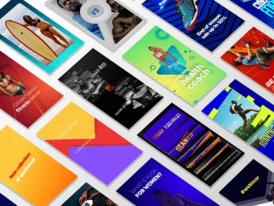 Sport Stories Pack app broadcast igtv instagram sport stories template vertical videohive