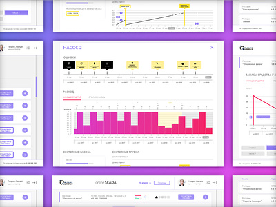 Scada app app design violet web