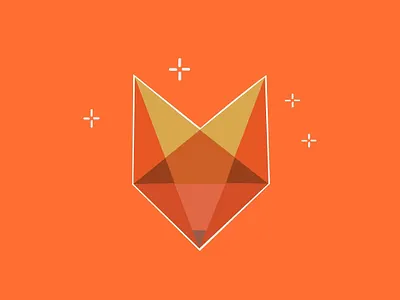 Fox logo 2d entity illustration mark