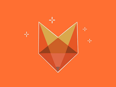 Fox logo 2d entity illustration mark