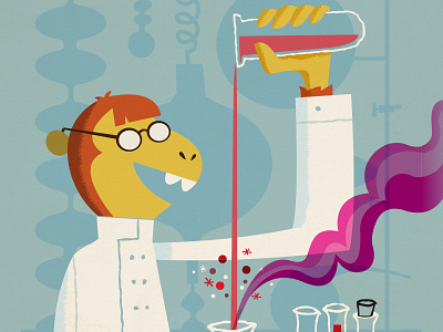 Professor Bananas character design children book illustration illustration