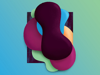 Color/Texture Study abstract abstract design color experiment organic shape texture