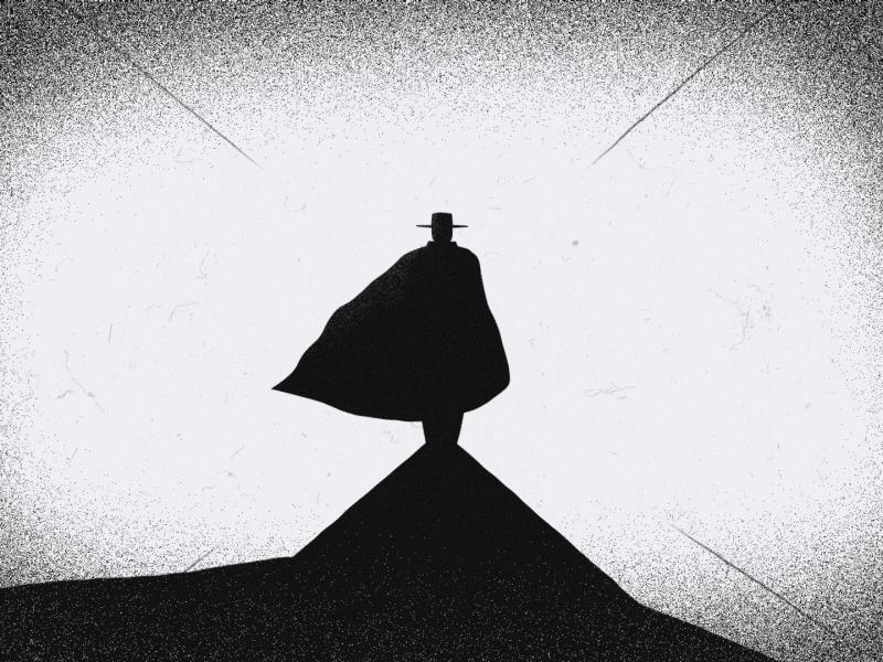 Hatman after affects animation black and white dark design halloween hatman illustration mograph motion design motion graphics scary spooky