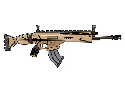 Golden Scar animation design fortnite icon illustration illustrator logo minimal vector