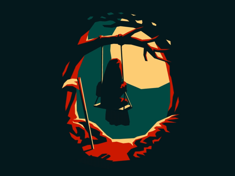 Free time animation animation 2d death halloween illustration vector vector animation vector illustration