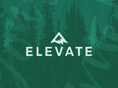 Elevate brand branding church design illustration logo neat students typography vector