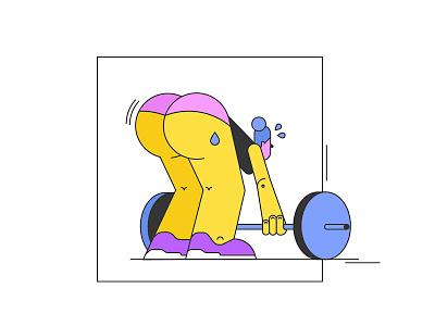 working hard art colore illustration line lineart