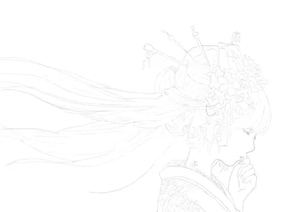 线稿 插图 练习稿