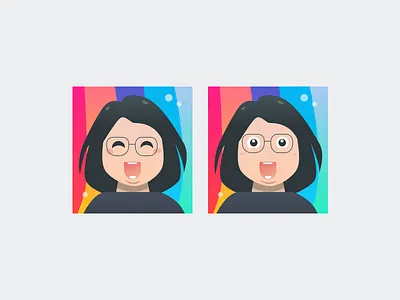 X avatar cute icon illustration logo profile