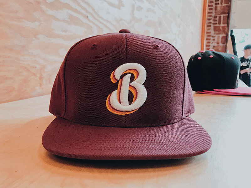 buds swag b baseball buds hat portland script swag