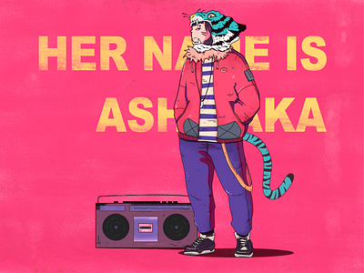 aschaka illustration character color.