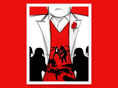 Daredevil S3 daredevil drawing fan art illustration ipadpro kingpin marvel poster procreate