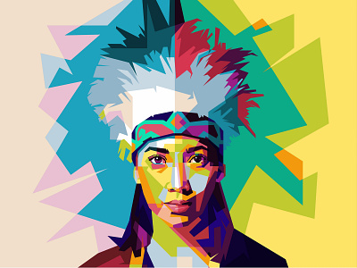 WPAP Illustration | Dhea Seto artwork color design figure illustration illustrator trace vector vector art wpap