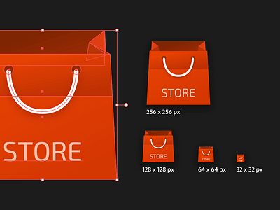 Store bag icon shop store ui