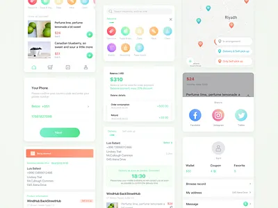 Food Sales app design ios order sketch ui