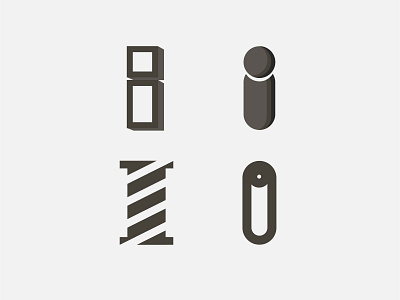 I lettermarks brand branding design graphic design illustration lettering lettermark logo logo design logotype minimal typography vector